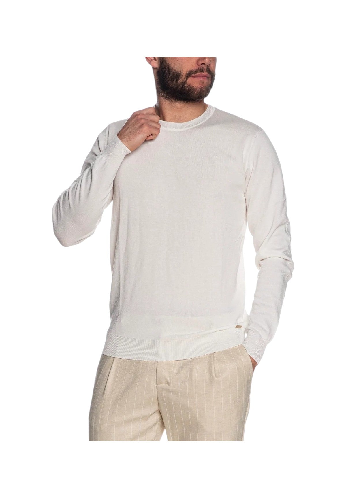 Maglione Girocollo Gl512S-S25 White