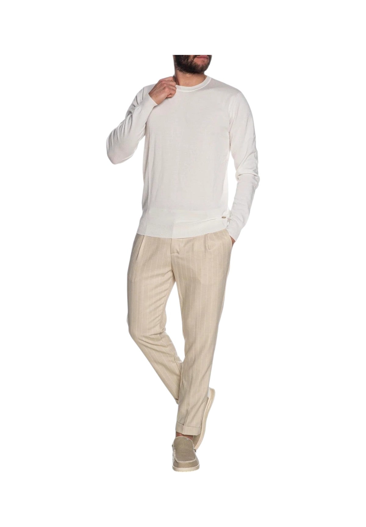 Maglione Girocollo Gl512S-S25 White