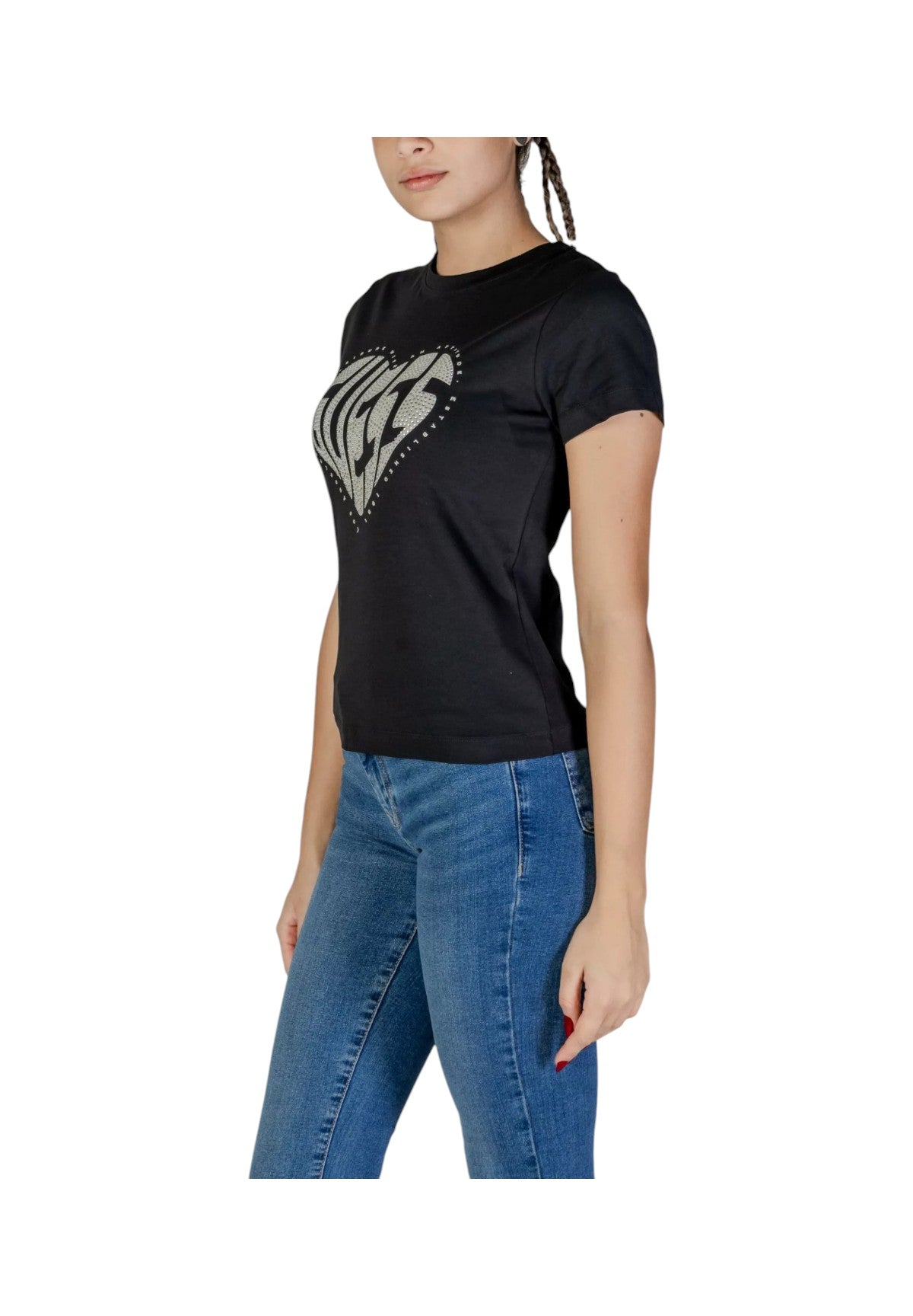 T-Shirt A Maniche Corte V5ri08 Jet Black A996