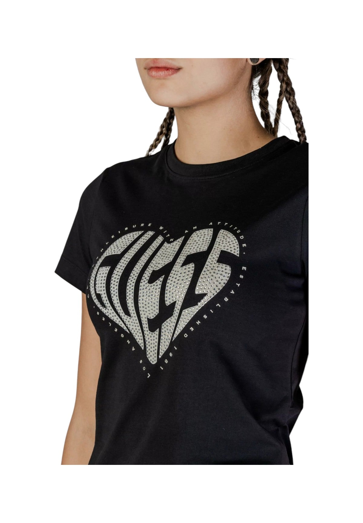 T-Shirt A Maniche Corte V5ri08 Jet Black A996