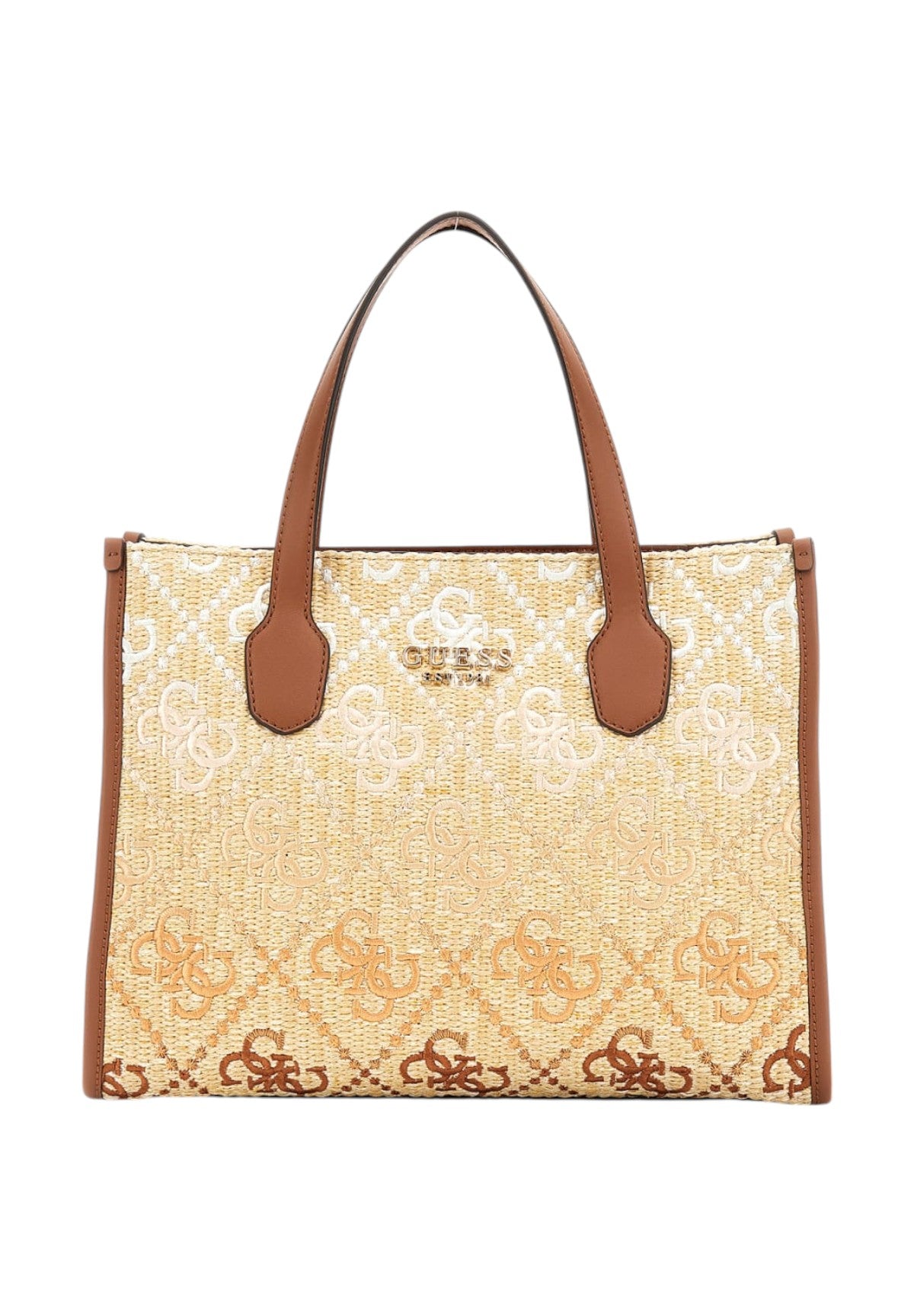 Borsa Tote Hwsw86 Cognac Logo