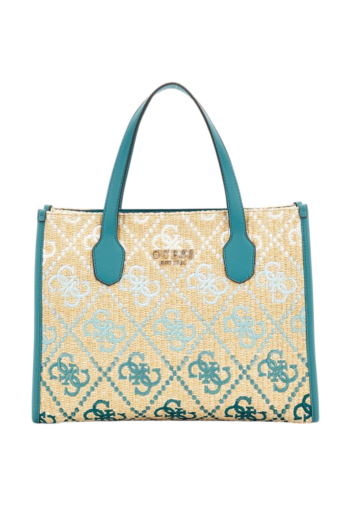 Borsa Tote Hwsw86 Teal Logo