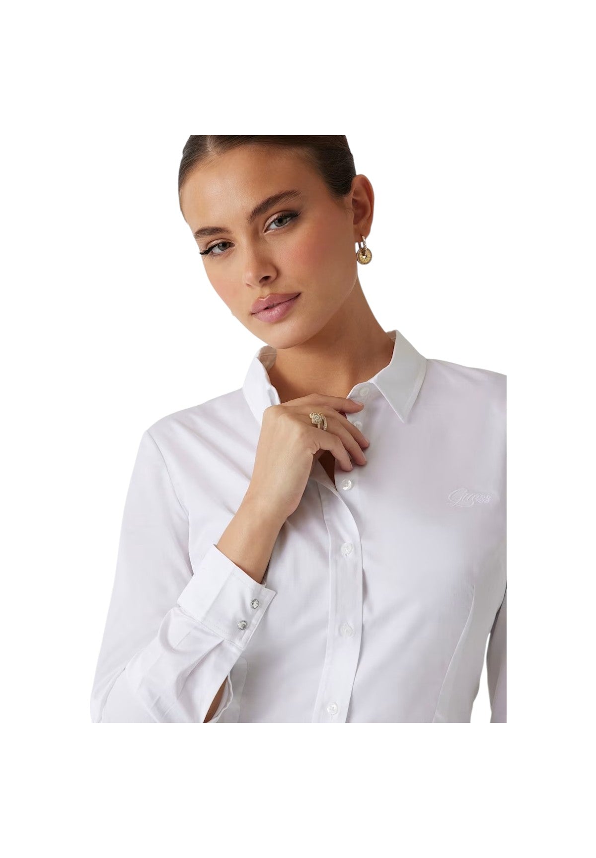 Camicia A Maniche Lunghe W2yh41 Pure White