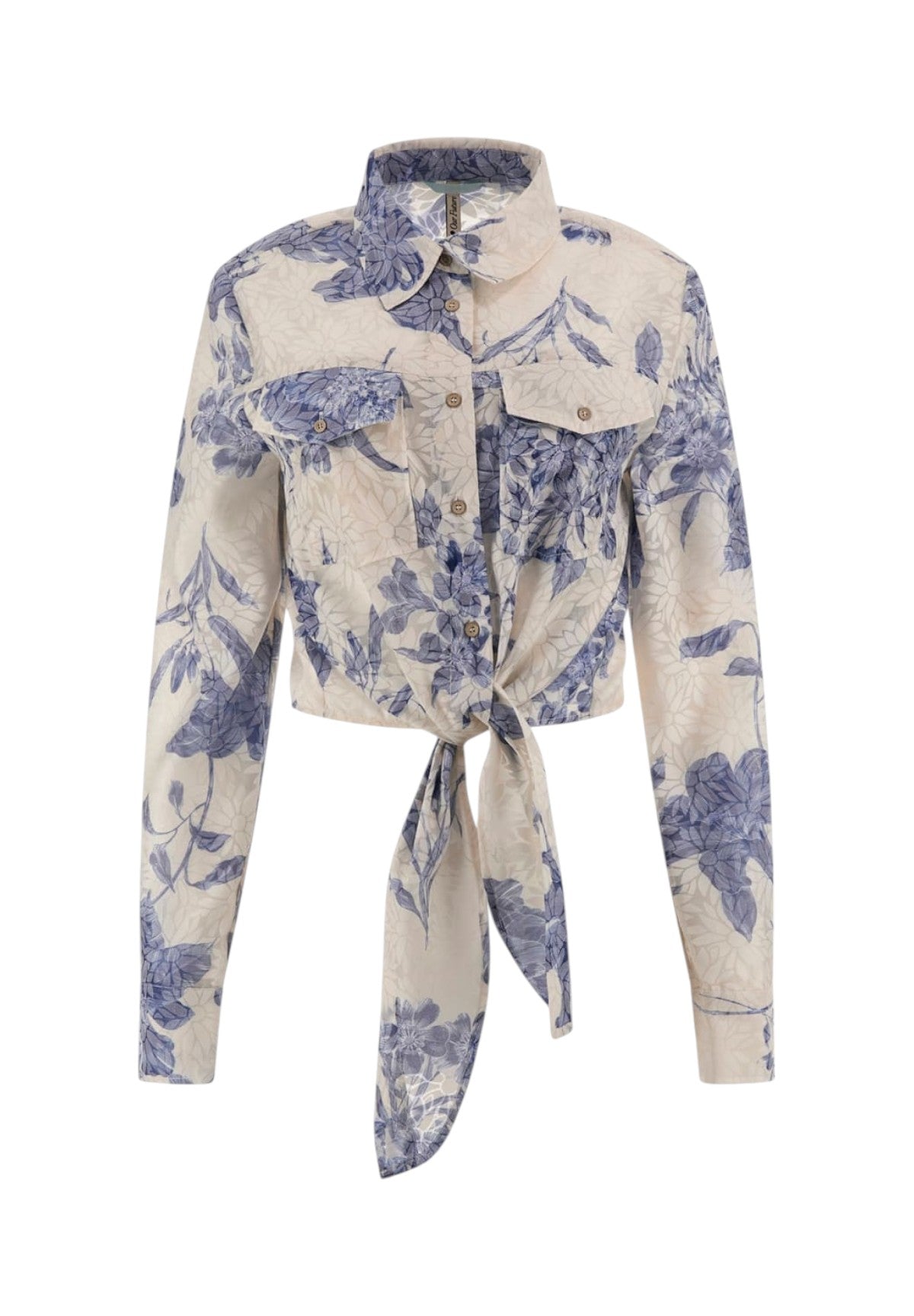 Camicia A Maniche Lunghe W5gh03 Dreaming Lilies Prin