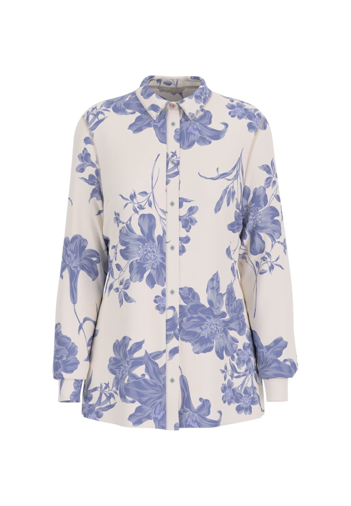 Camicia A Maniche Lunghe W5gh59 Dreaming Lilies Prin