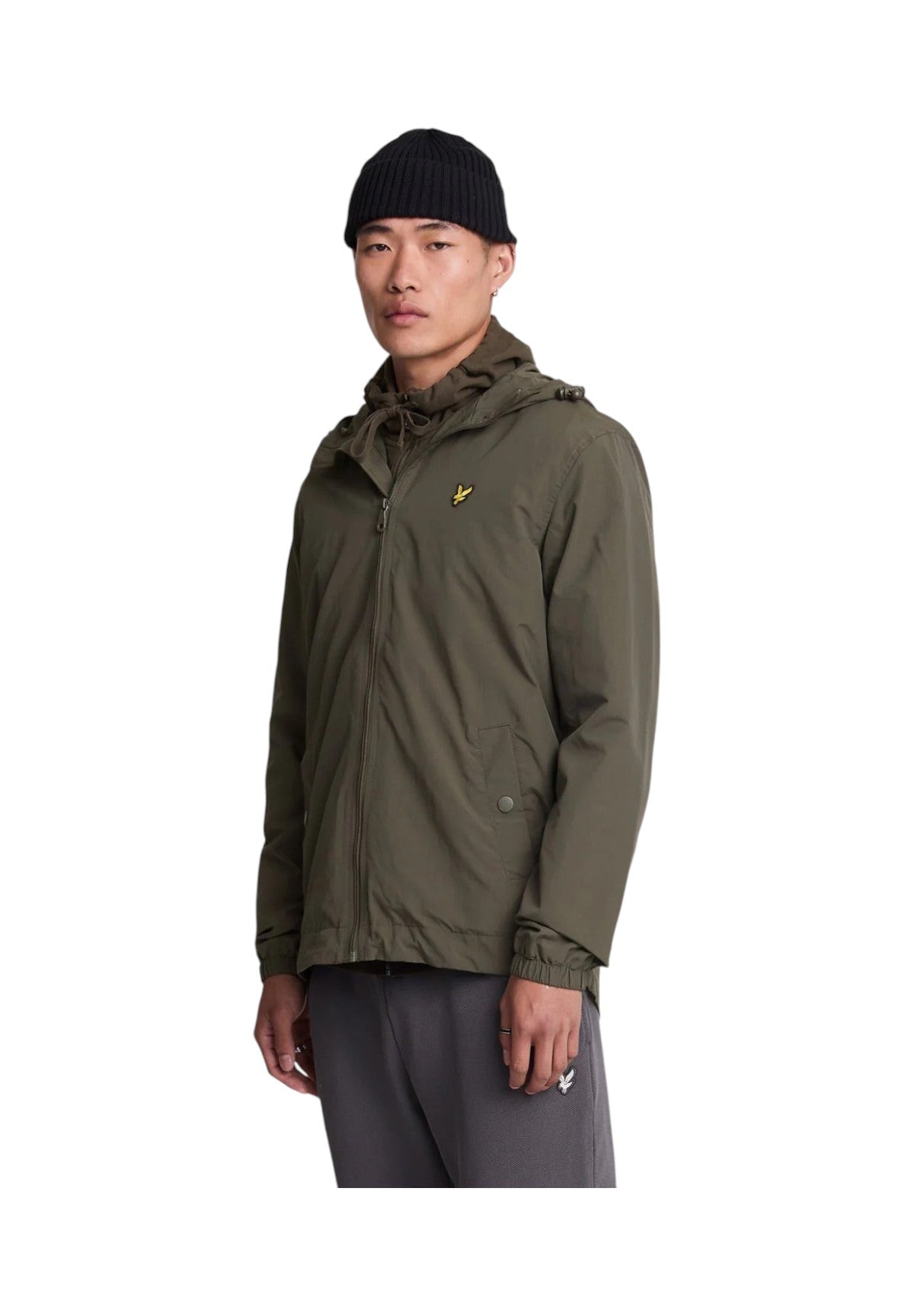 Giubbino Zip Through Hooded Jacket - Fodera Manica: 100% Po JK464V Olive