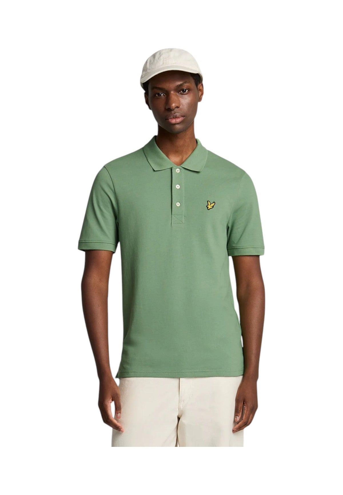 Polo Piqué Plain Polo Shirt SP400VOG Smoke Green