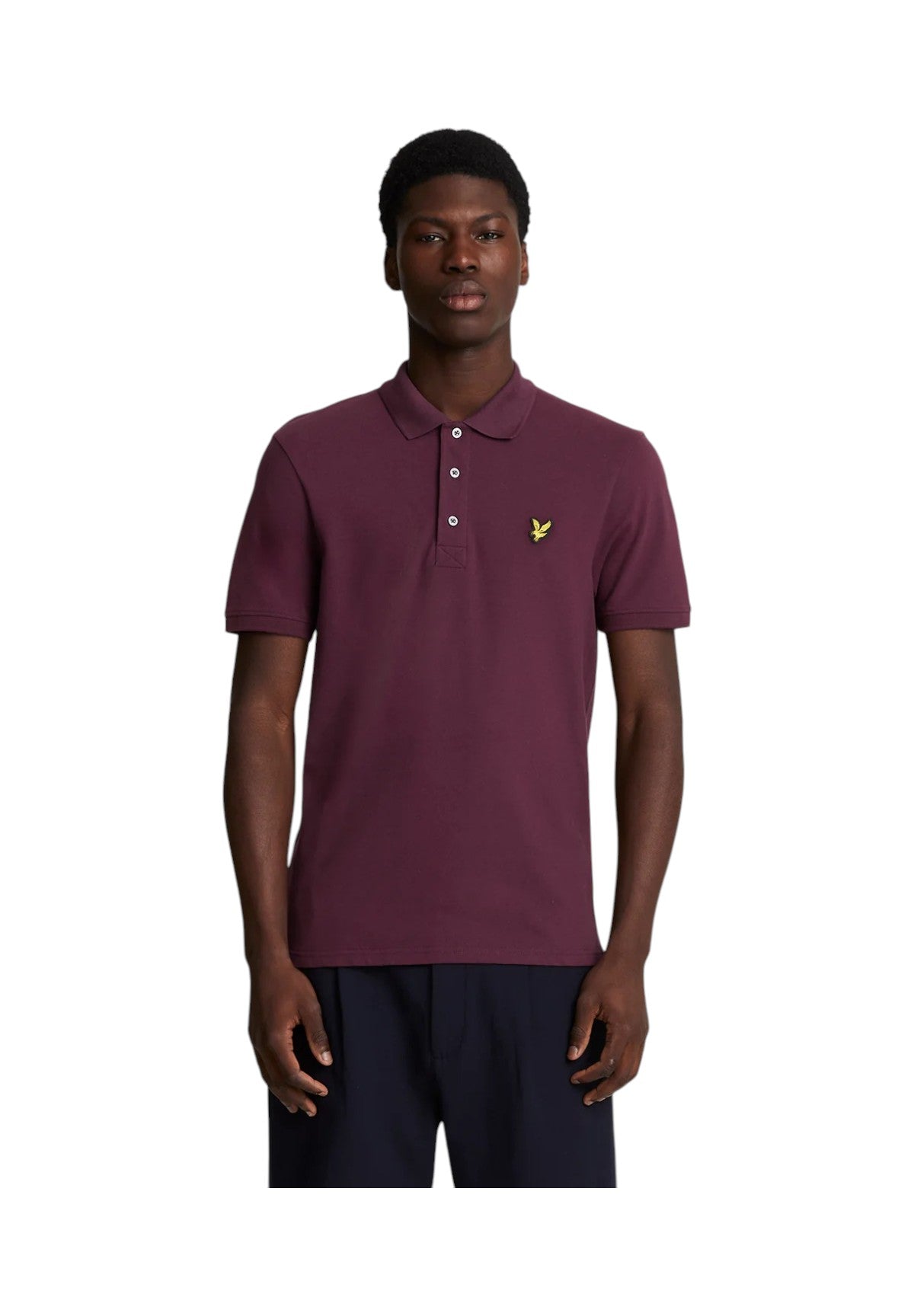 Polo Piqué Plain Polo Shirt SP400VOG Burgundy