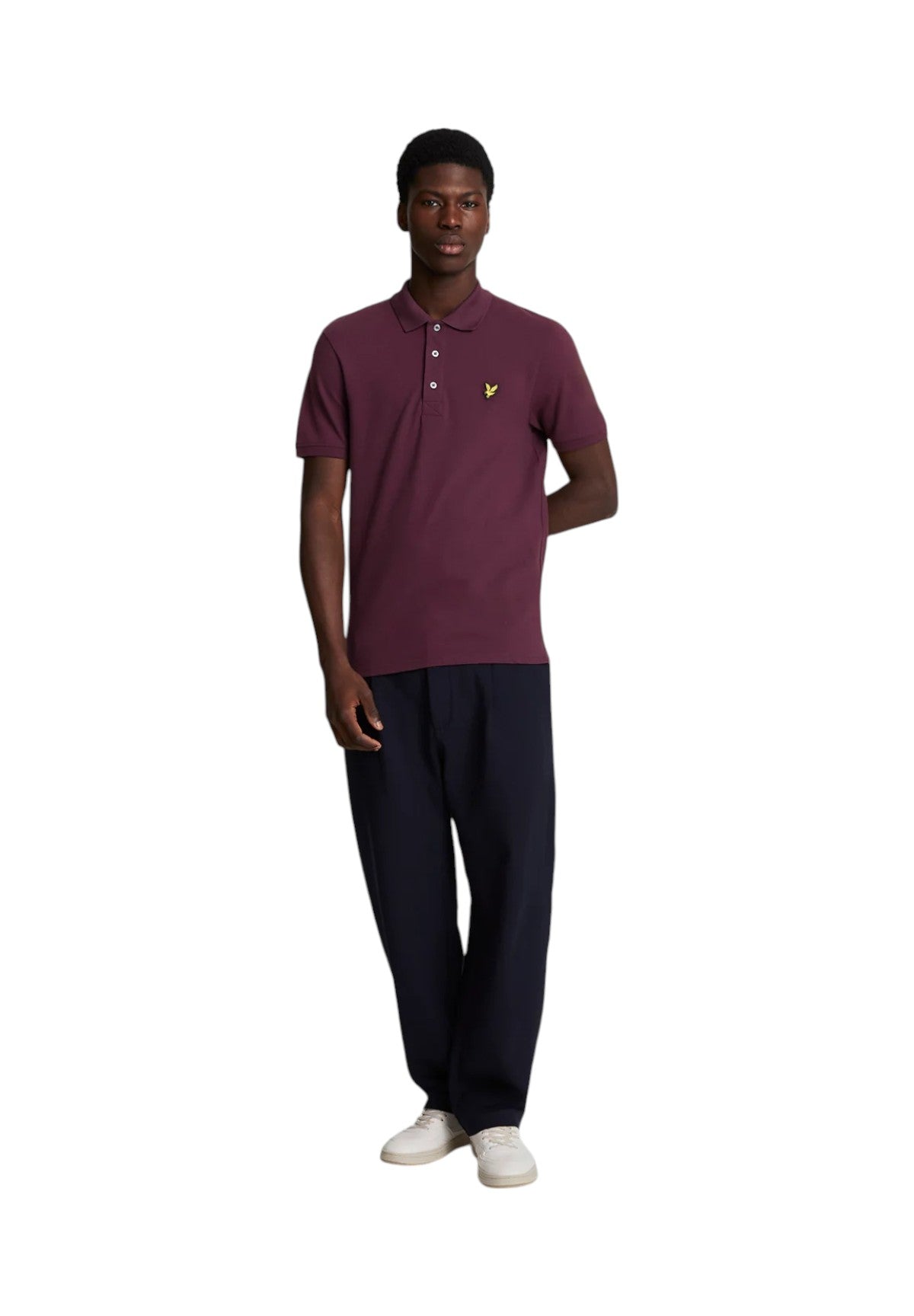 Polo Piqué Plain Polo Shirt SP400VOG Burgundy