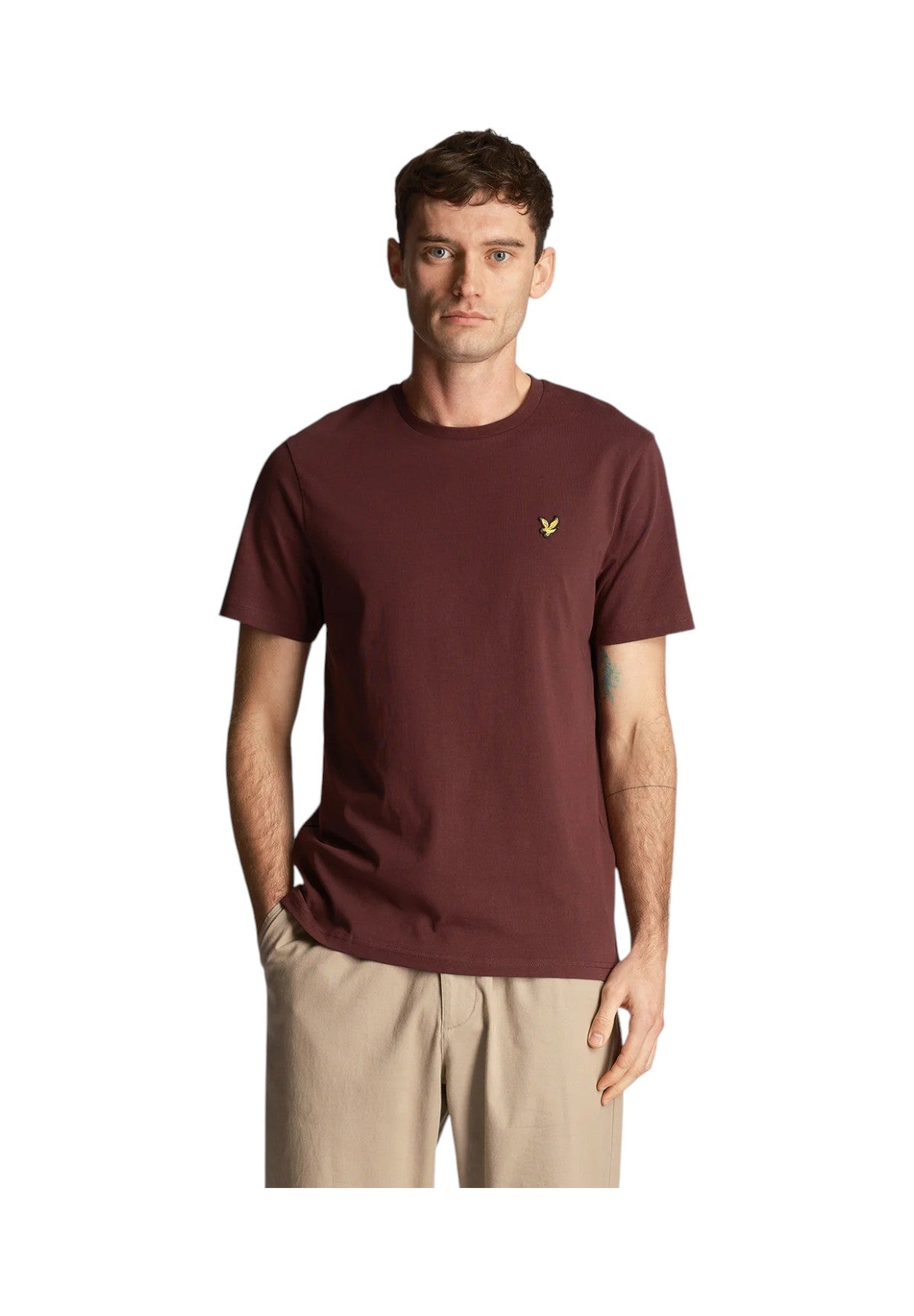 T-shirt a Maniche Corte Plain T-Shirt TS400VOG Burgundy