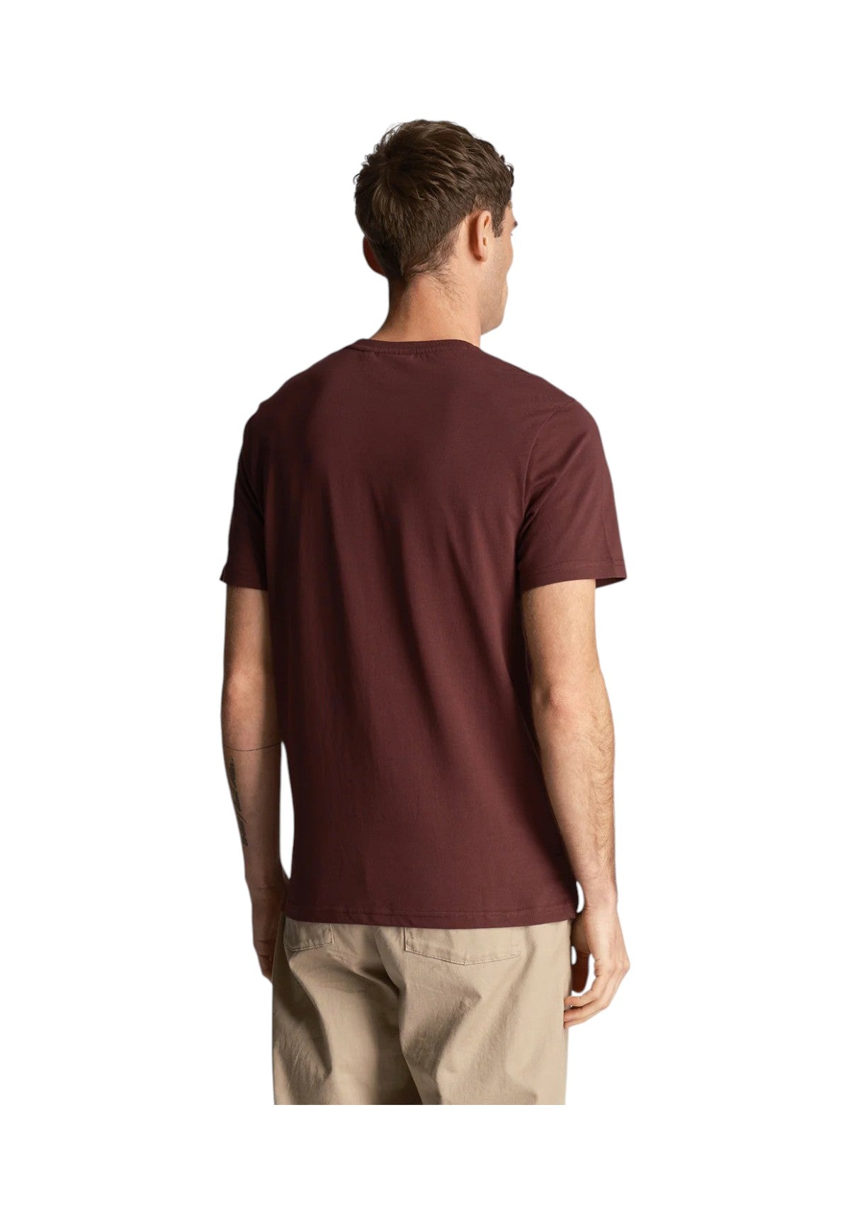 T-shirt a Maniche Corte Plain T-Shirt TS400VOG Burgundy