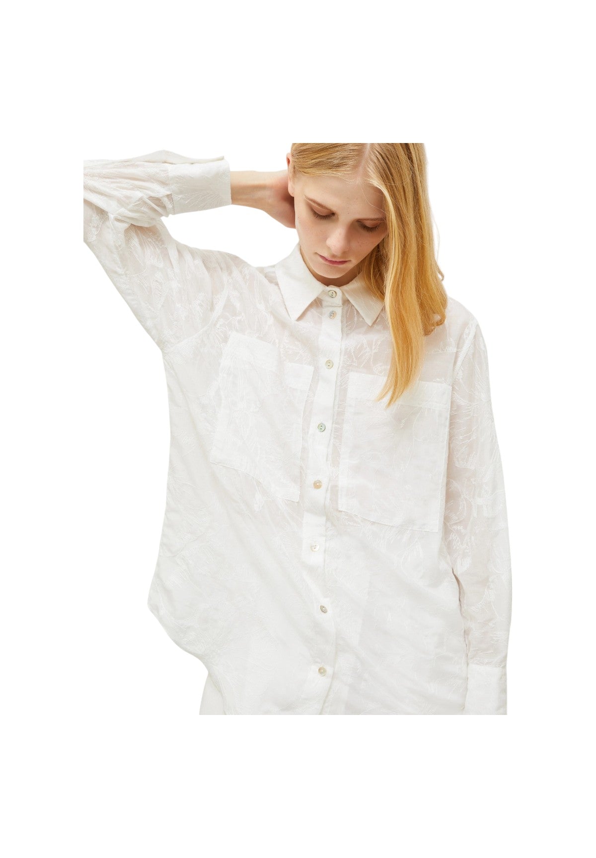 Camicia a Maniche Lunghe 2513111064200 RICOLA Bianco Ottico