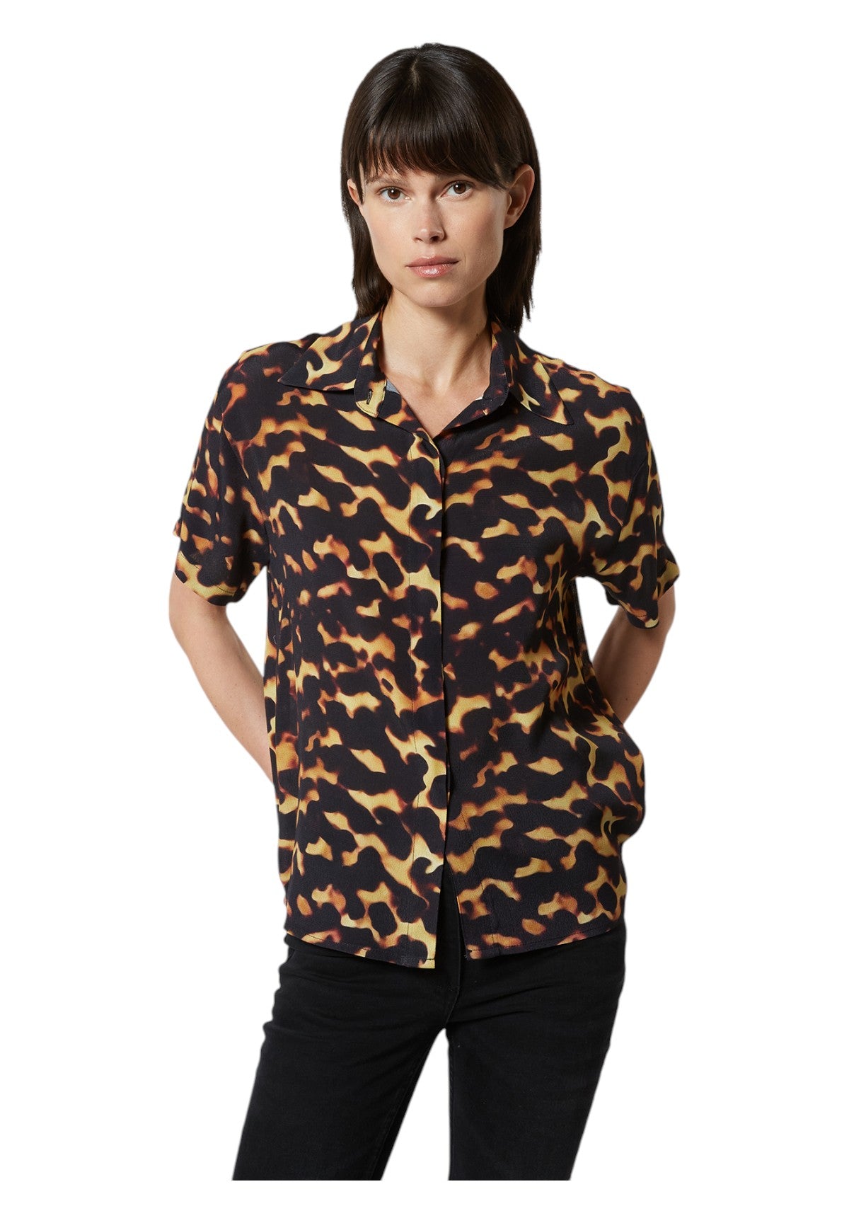 Camicia A Maniche Corte Gpp25370ca Tortoiseshell