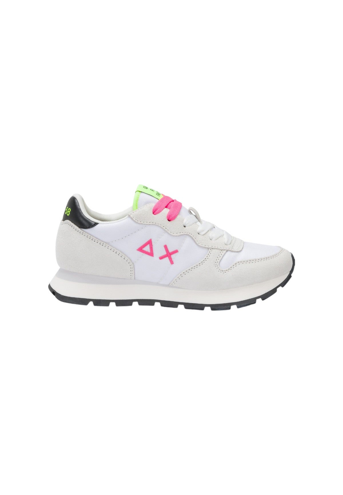 Sneakers Z35201 Bianco, Fuxia Fluo