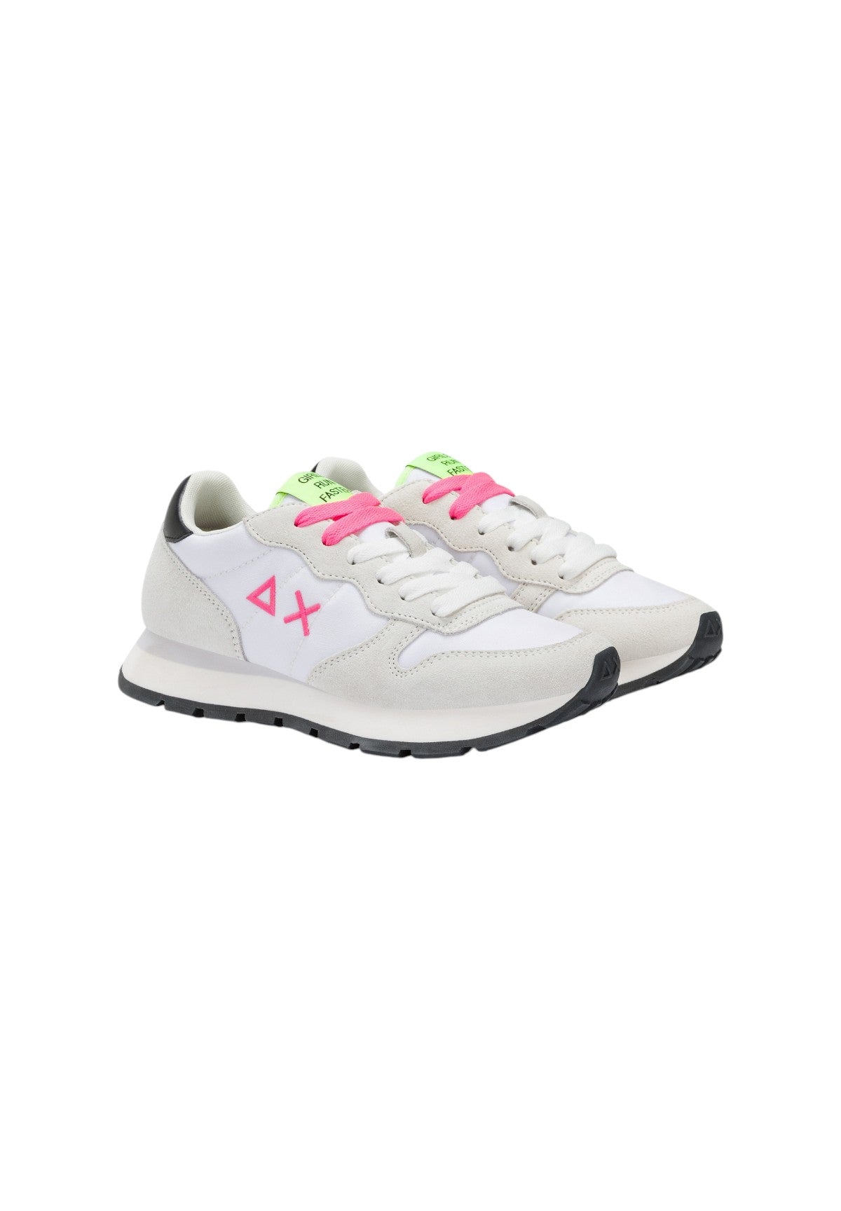 Sneakers Z35201 Bianco, Fuxia Fluo