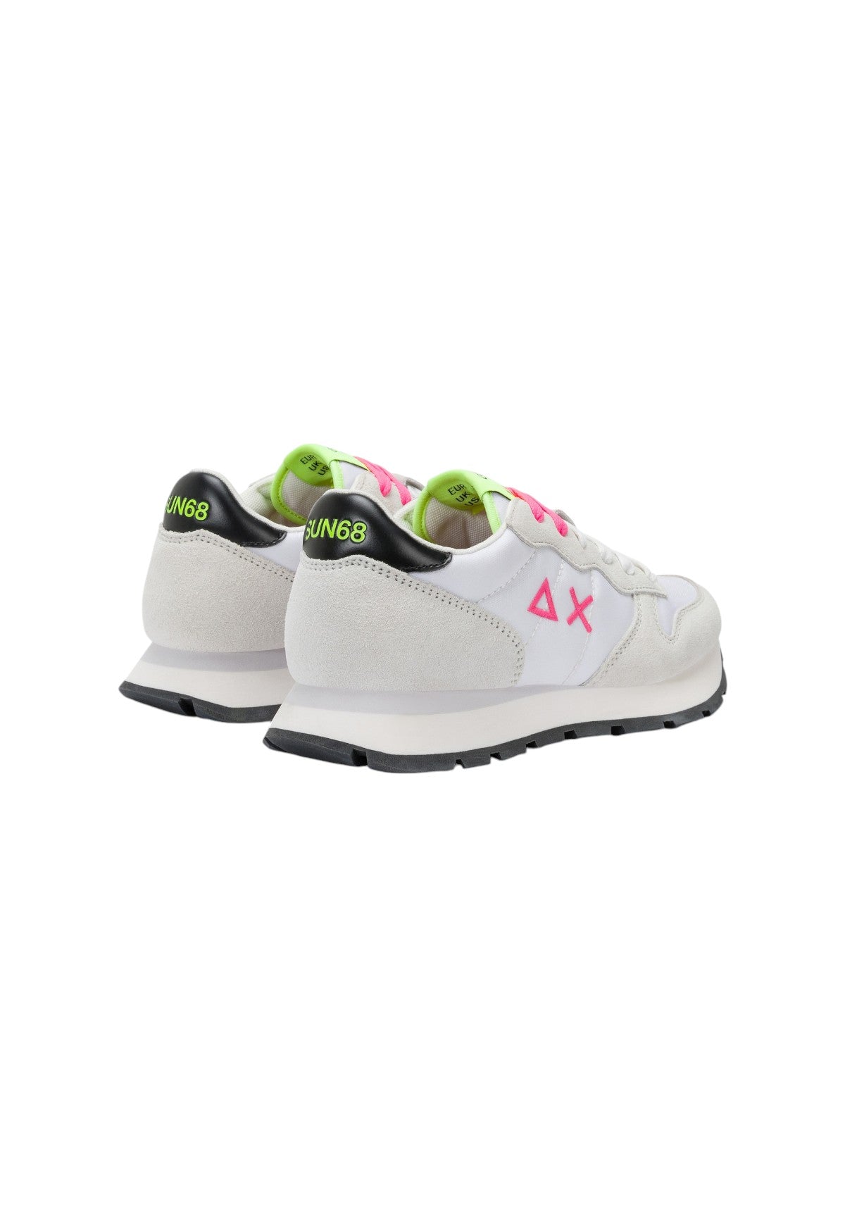 Sneakers Z35201 Bianco, Fuxia Fluo