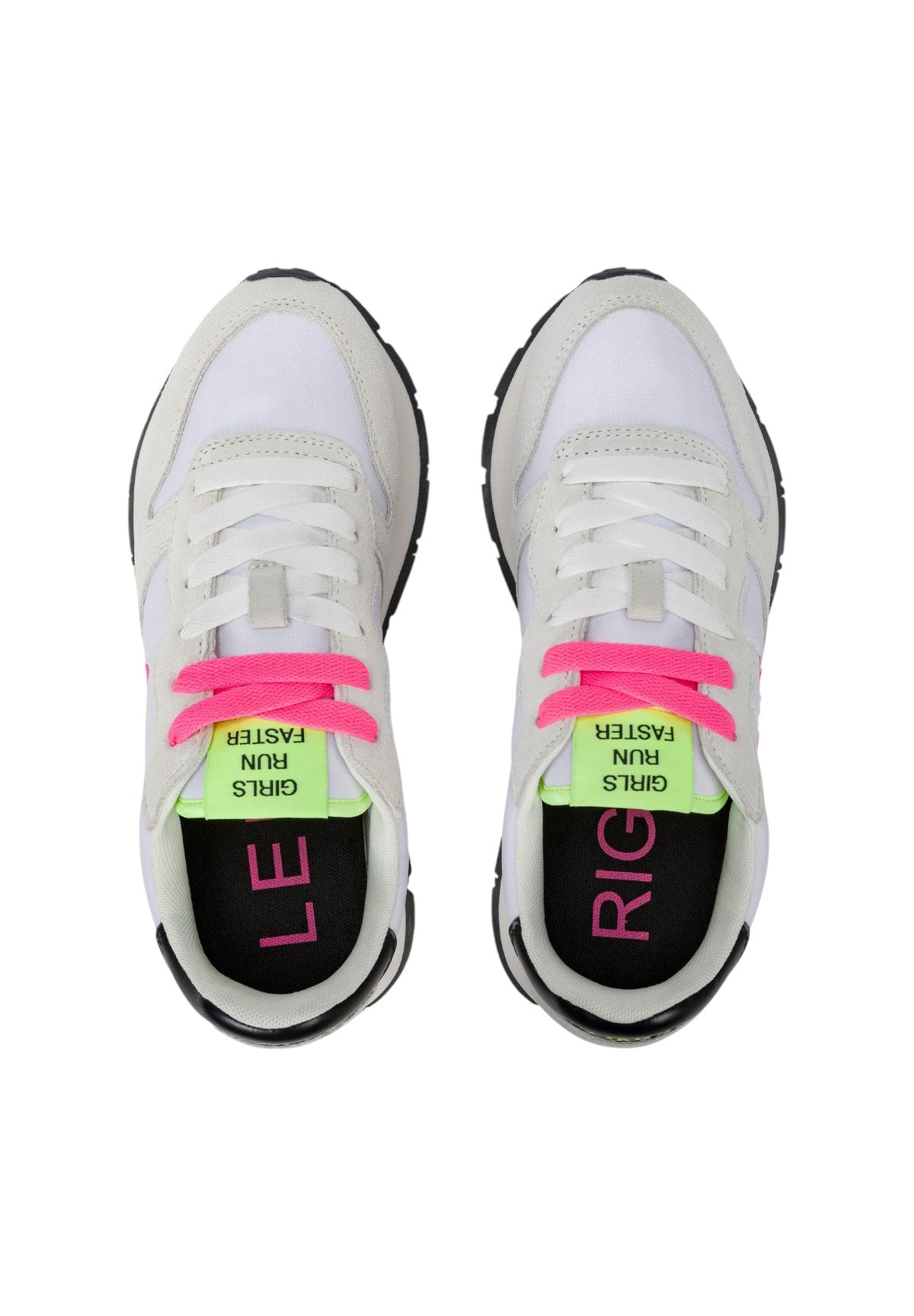 Sneakers Z35201 Bianco, Fuxia Fluo