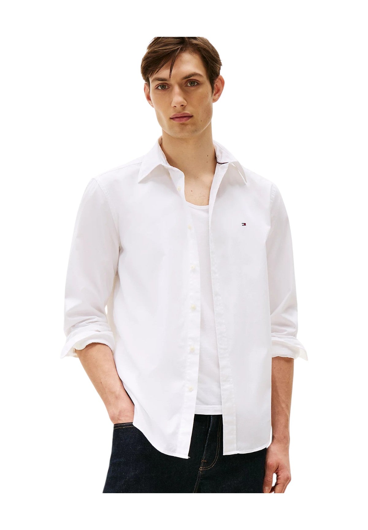 Camicia A Maniche Lunghe Mw0mw39988 White