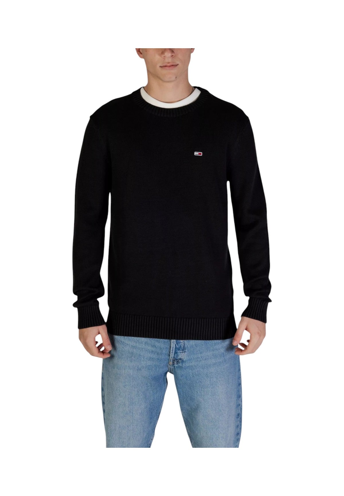 Maglione Girocollo Tjm Slim Essntls C-N DM0DM18370 Black