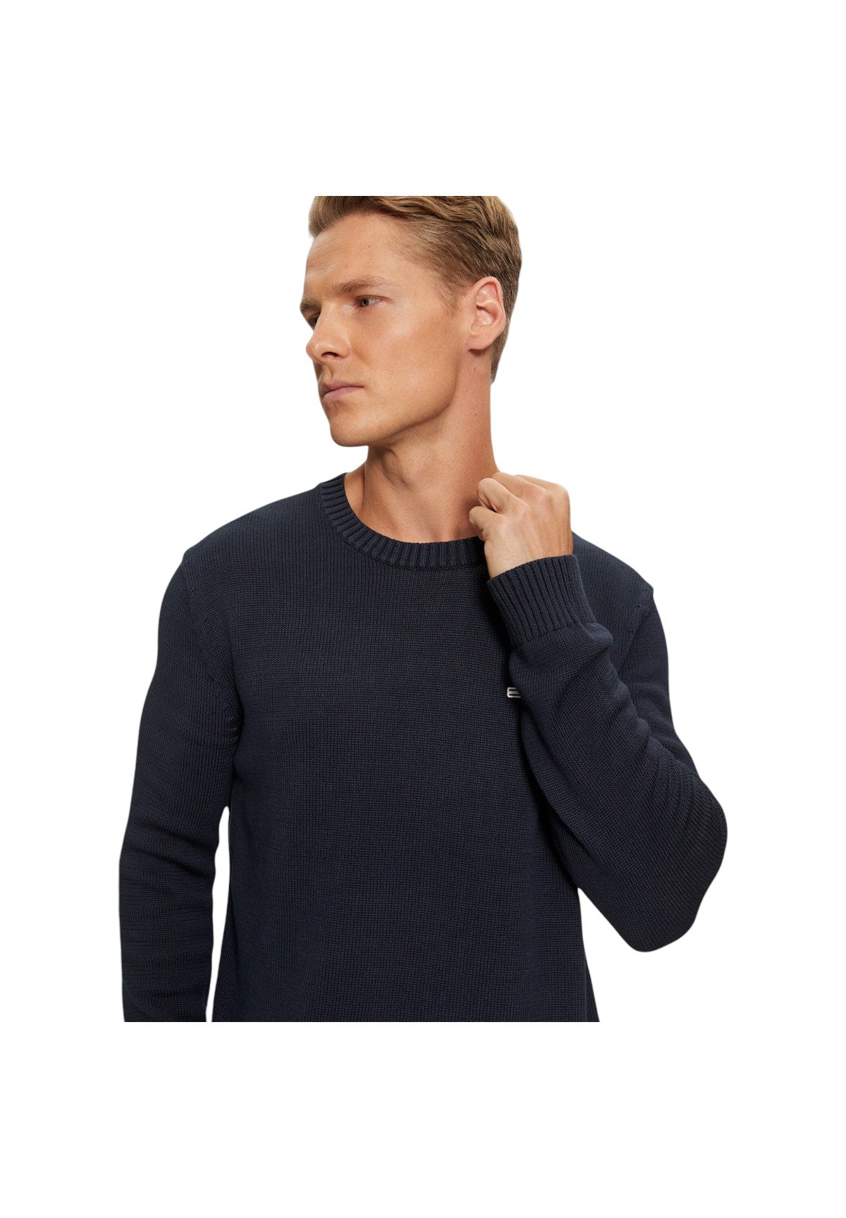 Maglione Girocollo Tjm Slim Essntls C-N DM0DM18370 Dark Night Navy