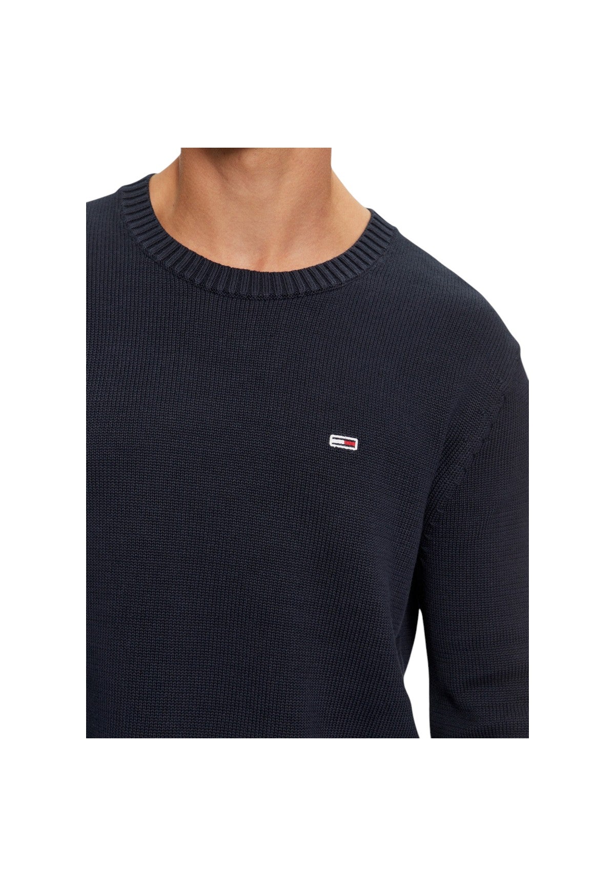 Maglione Girocollo Tjm Slim Essntls C-N DM0DM18370 Dark Night Navy