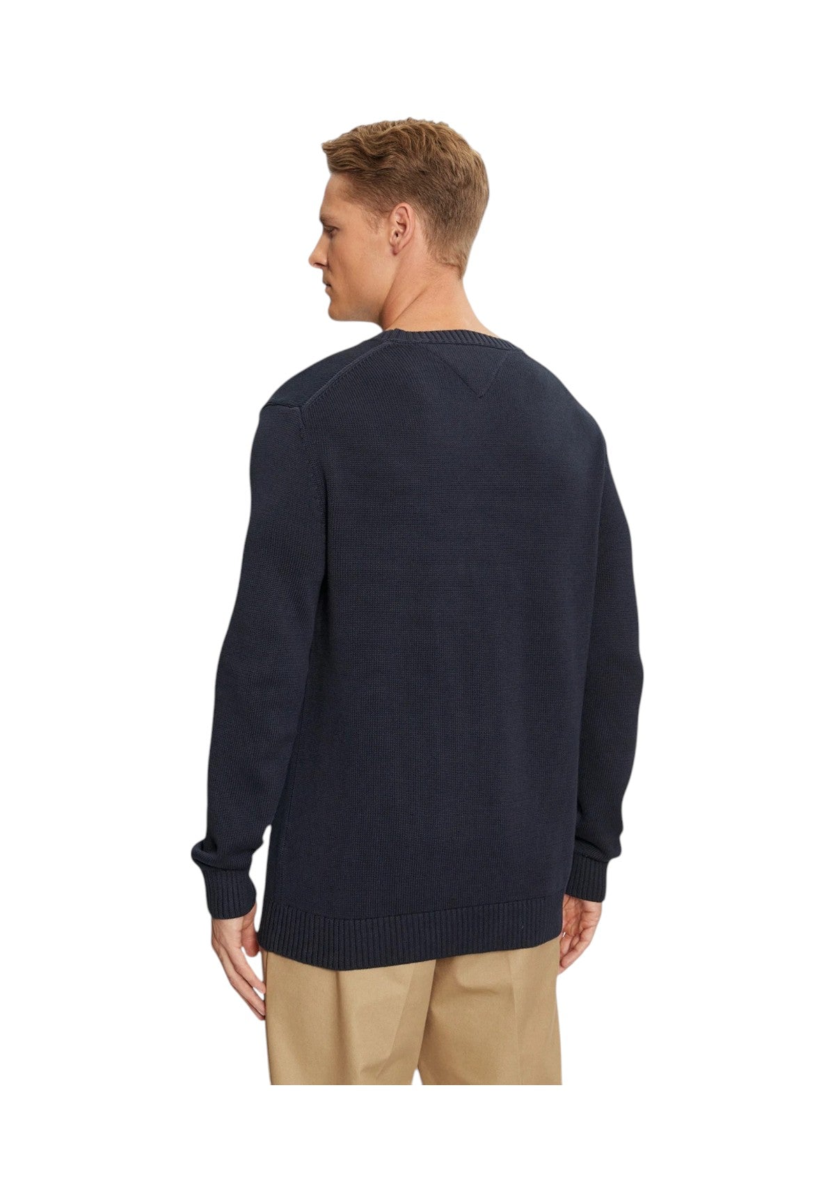 Maglione Girocollo Tjm Slim Essntls C-N DM0DM18370 Dark Night Navy