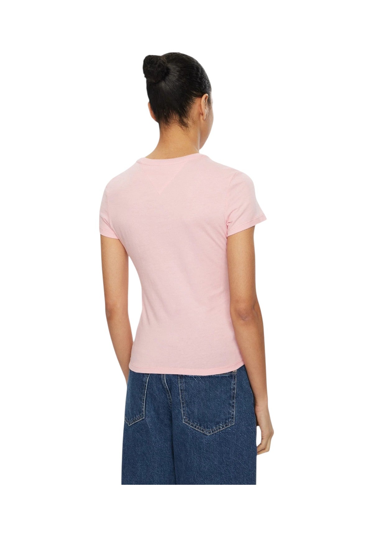 T-shirt a Maniche Corte Tjw Slim Linear Tee DW0DW18398 Pink Sugar