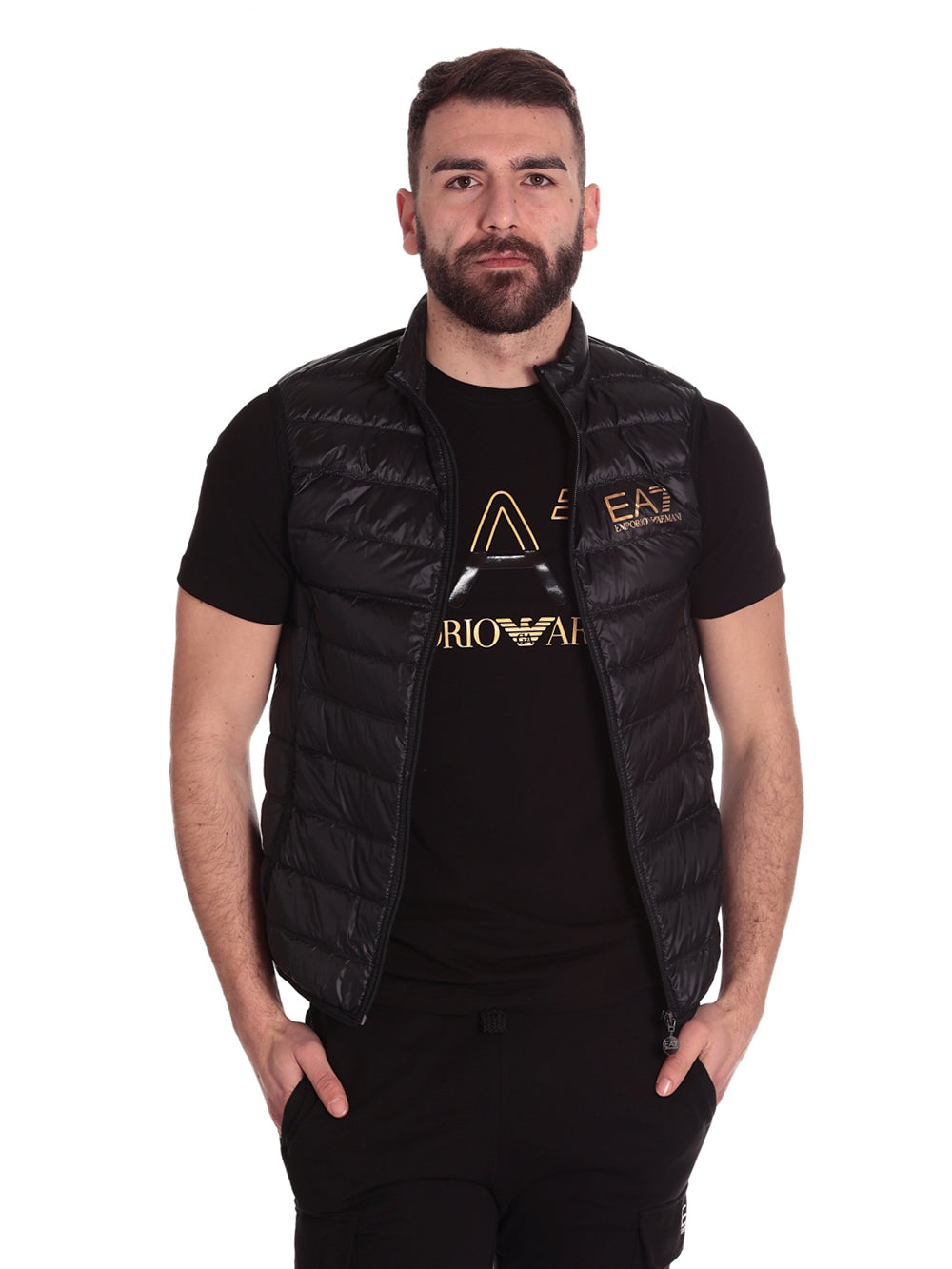 Ea7 Emporio Armani Marsupio 245079 Black/Gold Logo