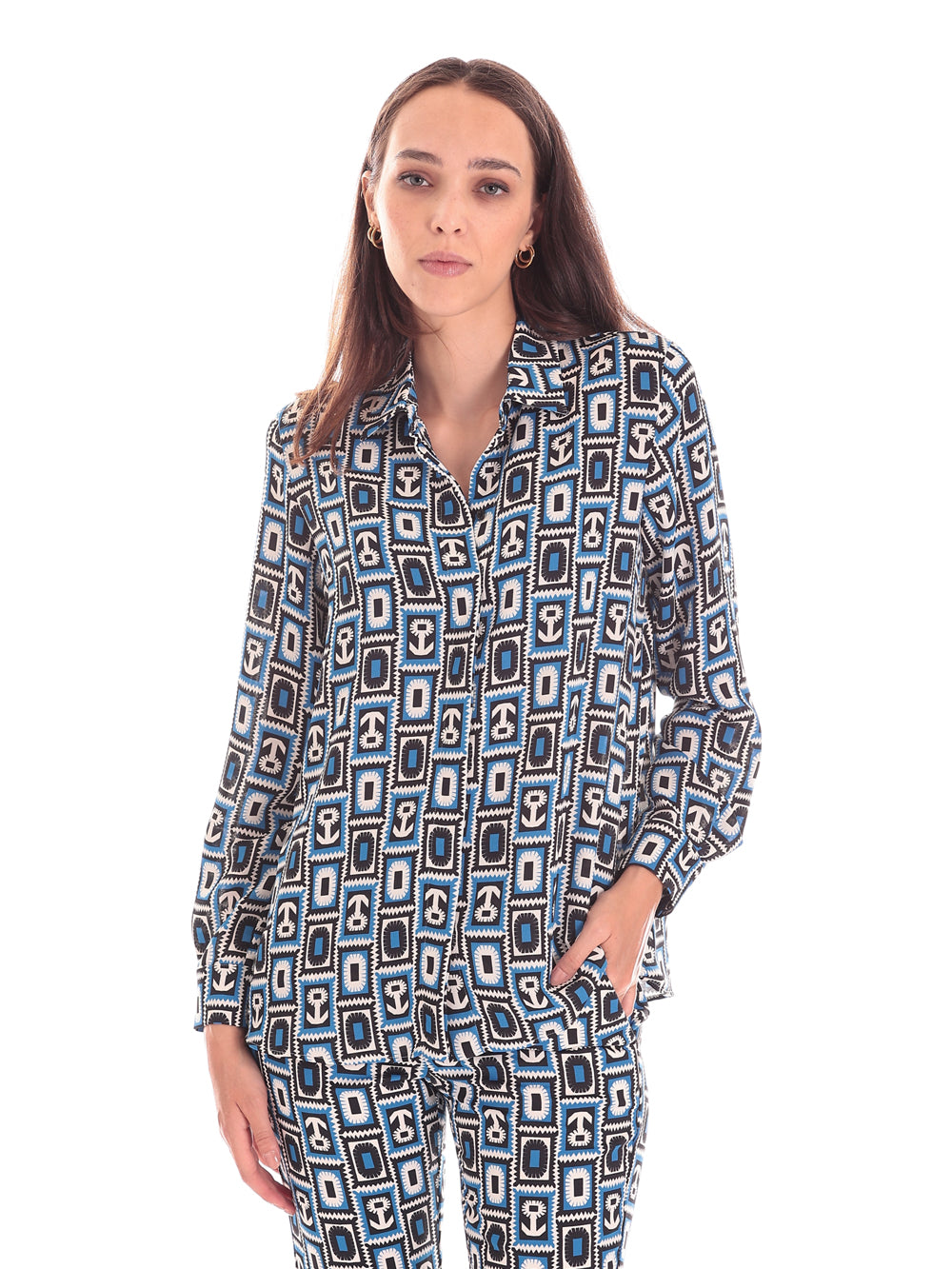 Marella Camicia Angolo Blu